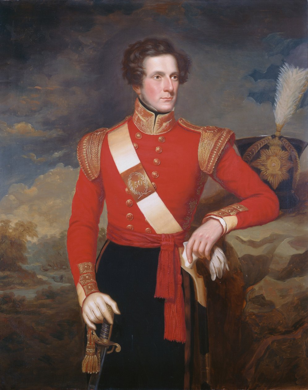 Poručík Robert Hay (1813-46) cca 1838 od English School