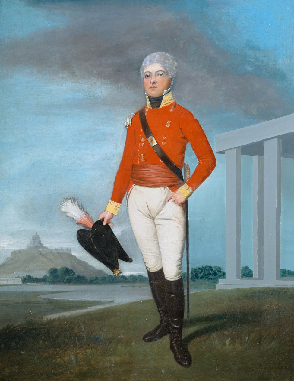 Poručík William Vincent (1781-1859) kolem roku 1804 od English School