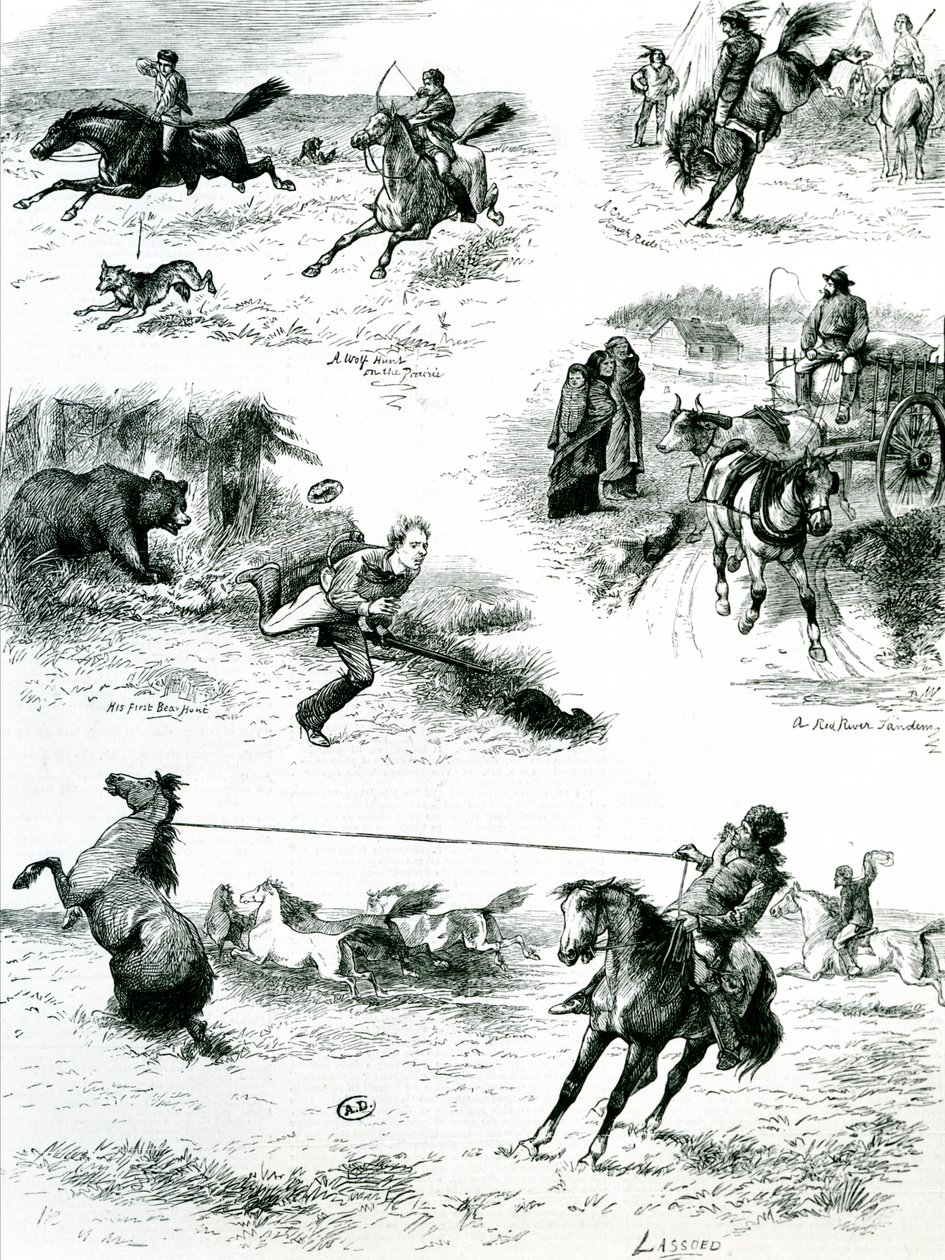 Život v Manitobě, 1877 od English School