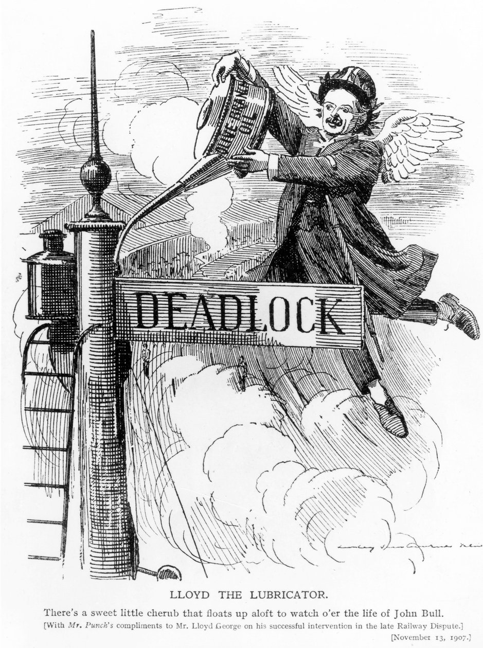 Lloyd the Lubricator, z časopisu Punch, 13. listopadu 1907 od English School