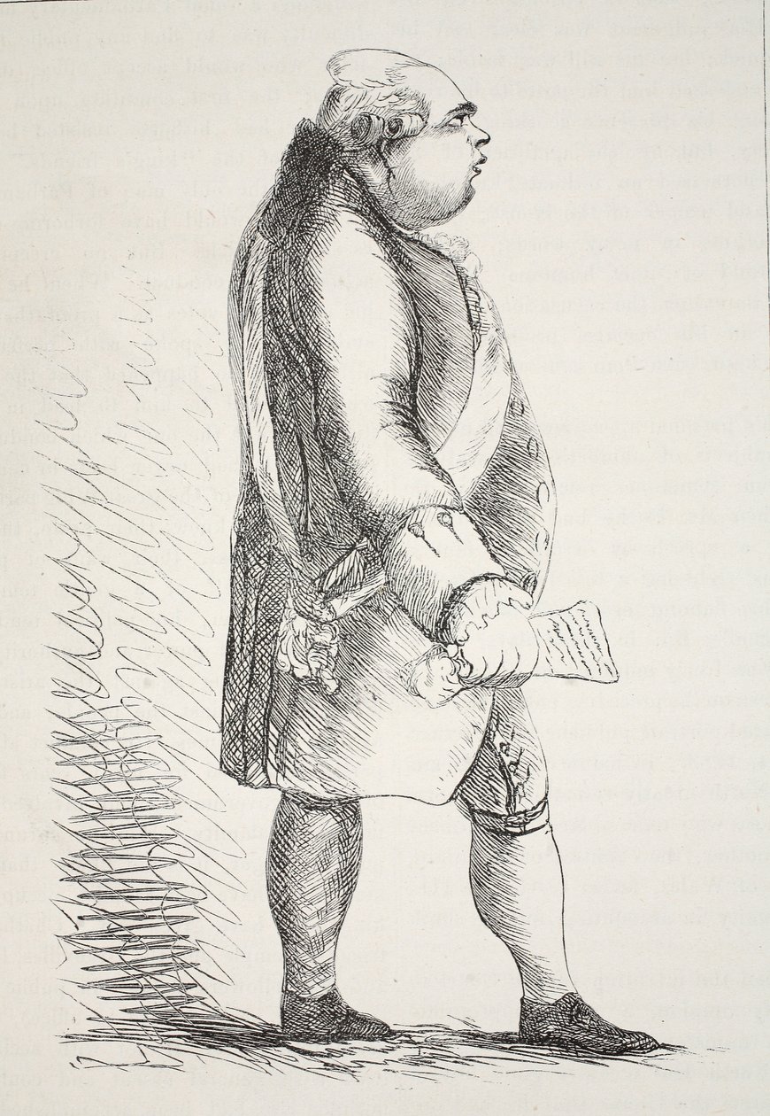 Lord North, faksimile starého tisku od English School