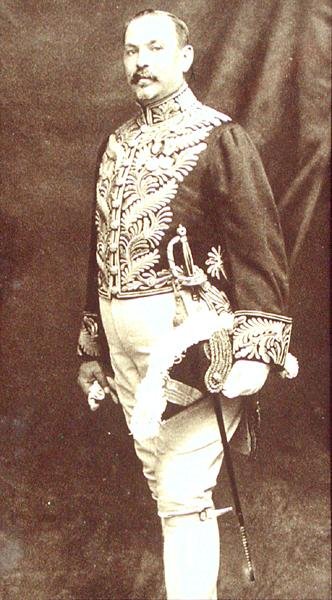 Louis Botha (1862-1919) (černobílá fotografie) od English School