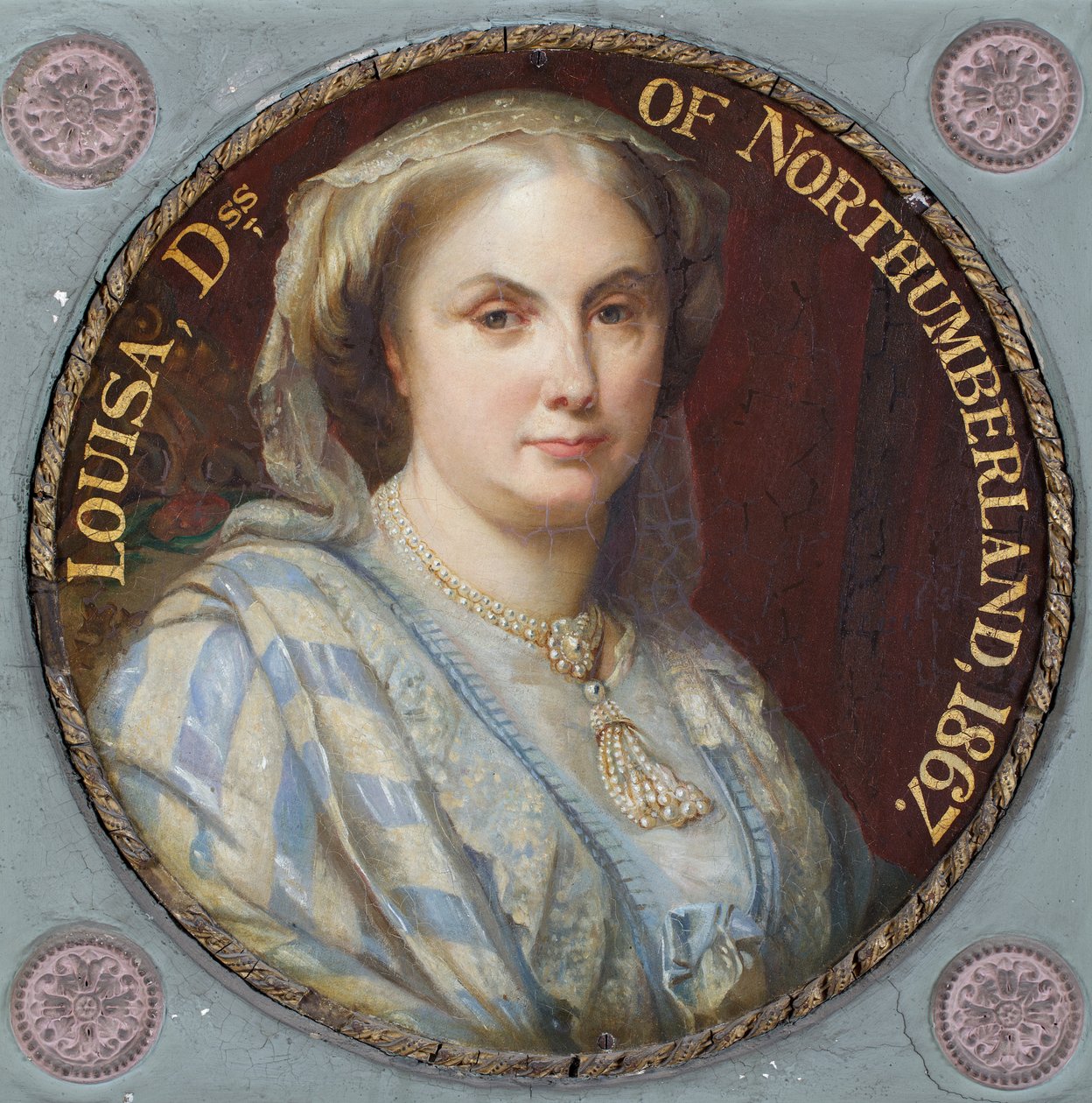 Louisa, šestá vévodkyně z Northumberlandu (olej) od English School