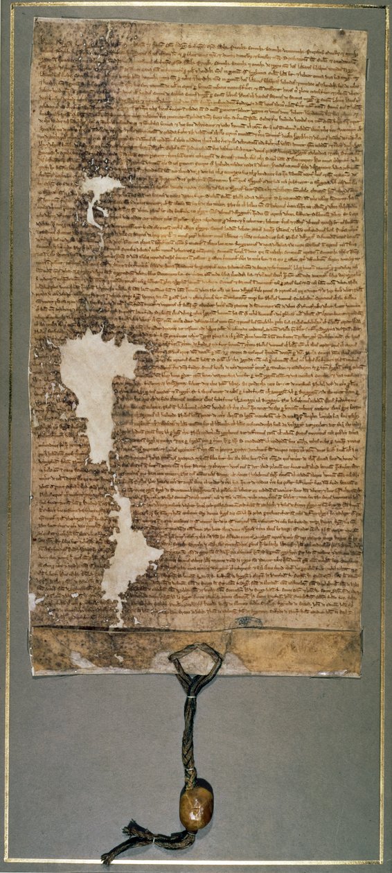 Magna Charta, konečná verze vydaná v roce 1225 Jindřichem III. od English School
