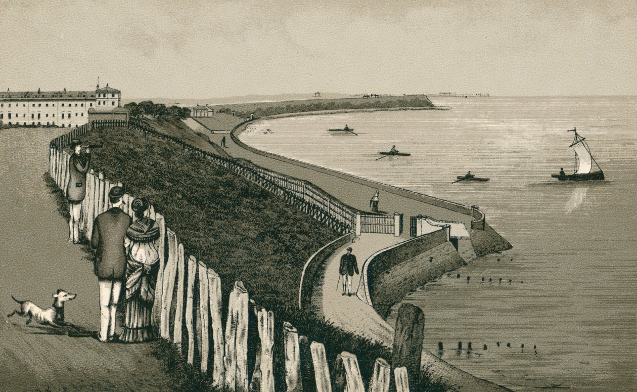 Marine Parade, Dovercourt (litografie) od English School