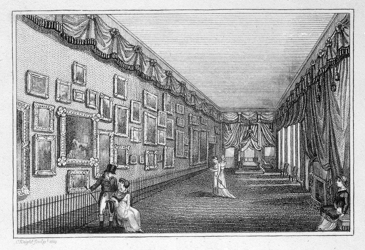 Výstava vyšívaných obrazů Mary Linwoodové v Savile House od English School