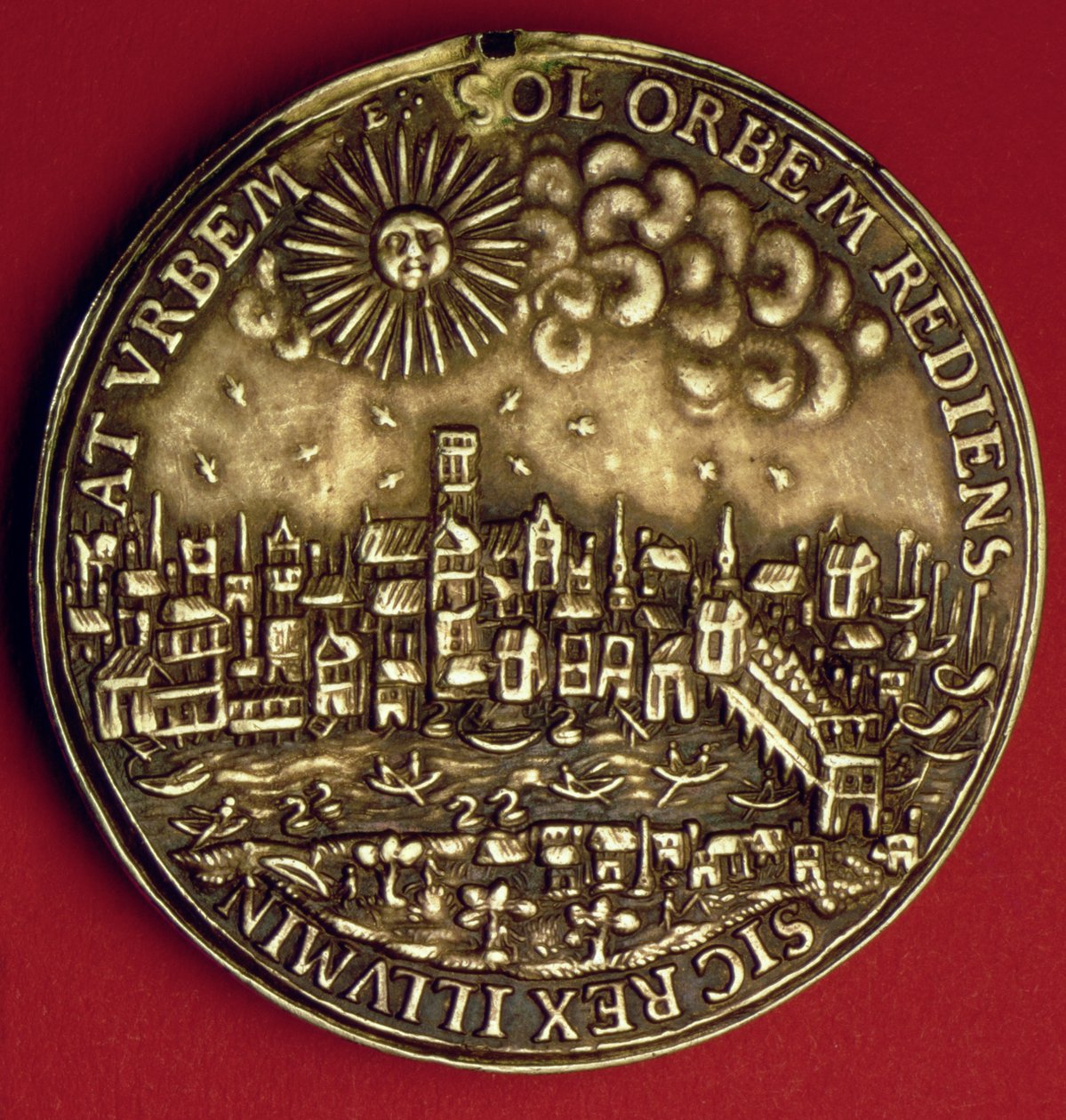 Medaile připomínající návrat Karla I. (1600-49) do City of London po skotské korunovaci, 1633 (kov) od English School