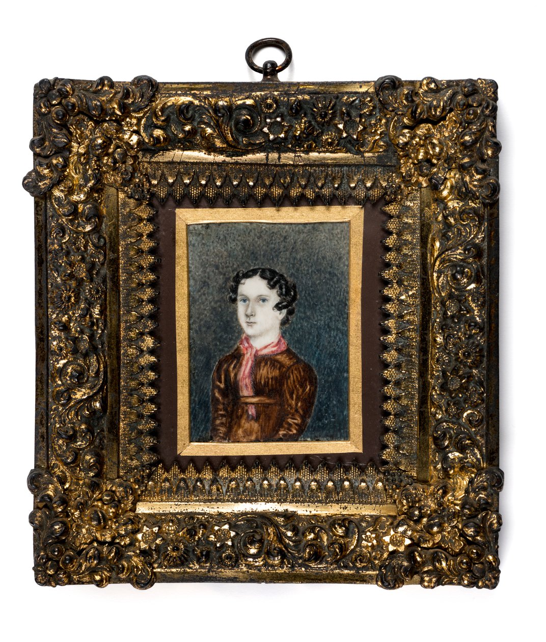 Miniatura Anne Lister ze Shibden Hall (akvarel na papíře) od English School