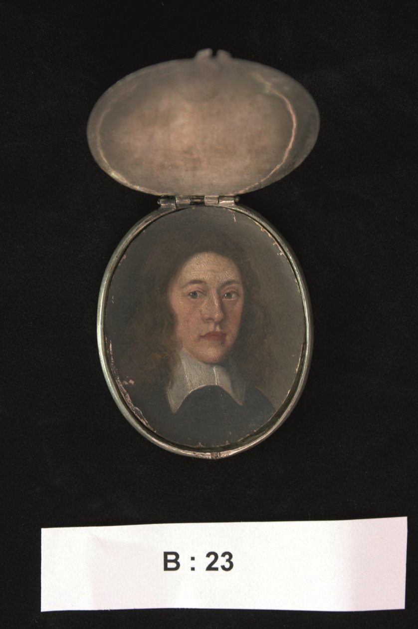 Miniatura Henryho Cromwella, lorda poručíka Irska, cca 1655-59 (akvarel) od English School