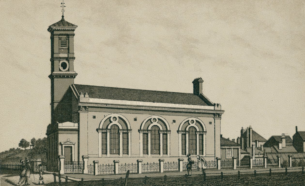 Mission Hall, Dovercourt (litografie) od English School