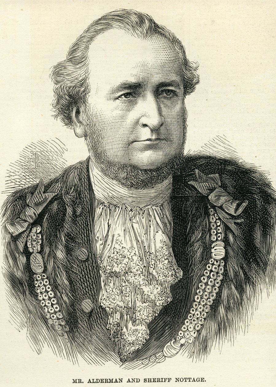 Pan Alderman a šerif Nottage z The Illustrated London News, 10. listopadu 1877 od English School