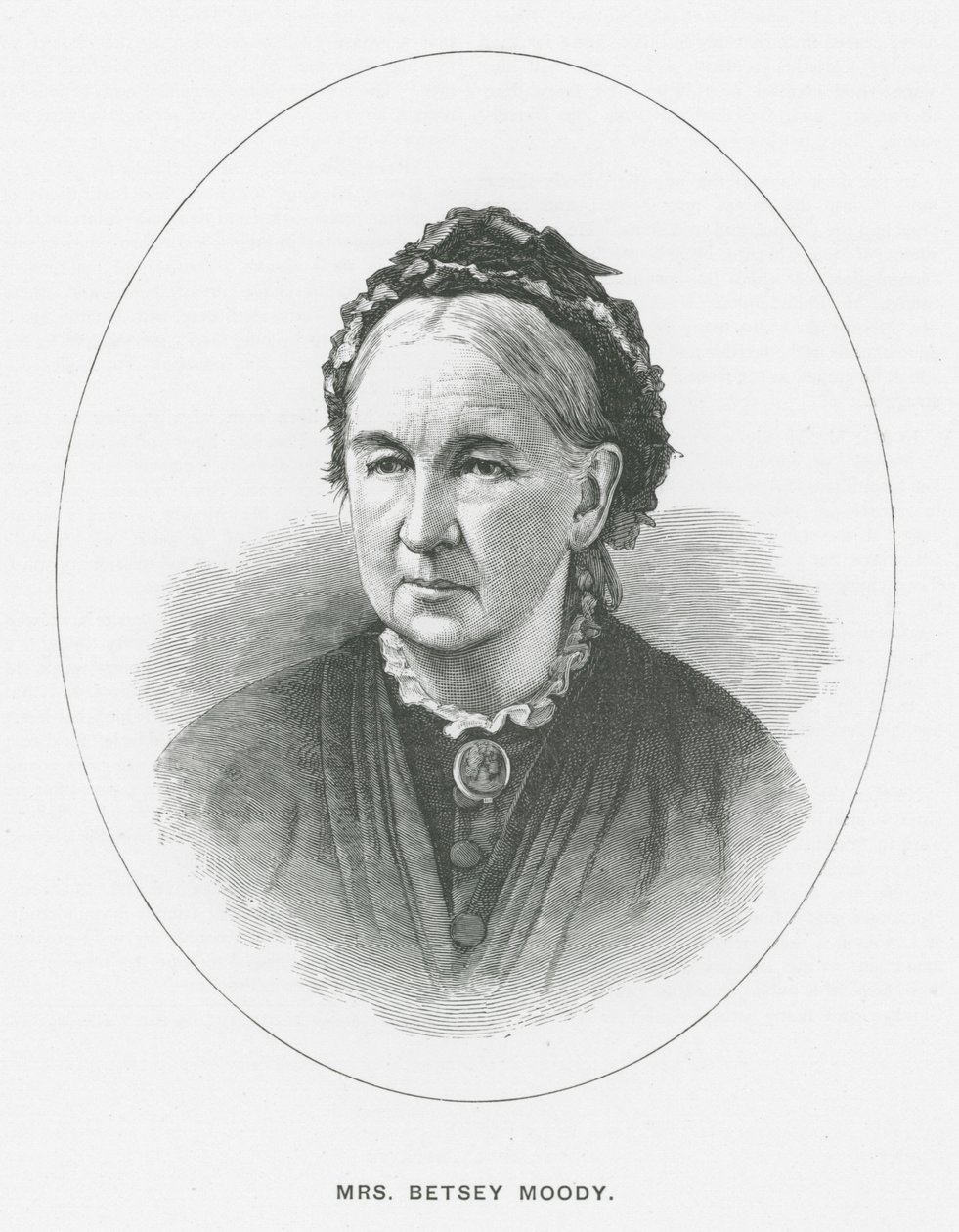 Paní Betsey Moody (litografie) od English School