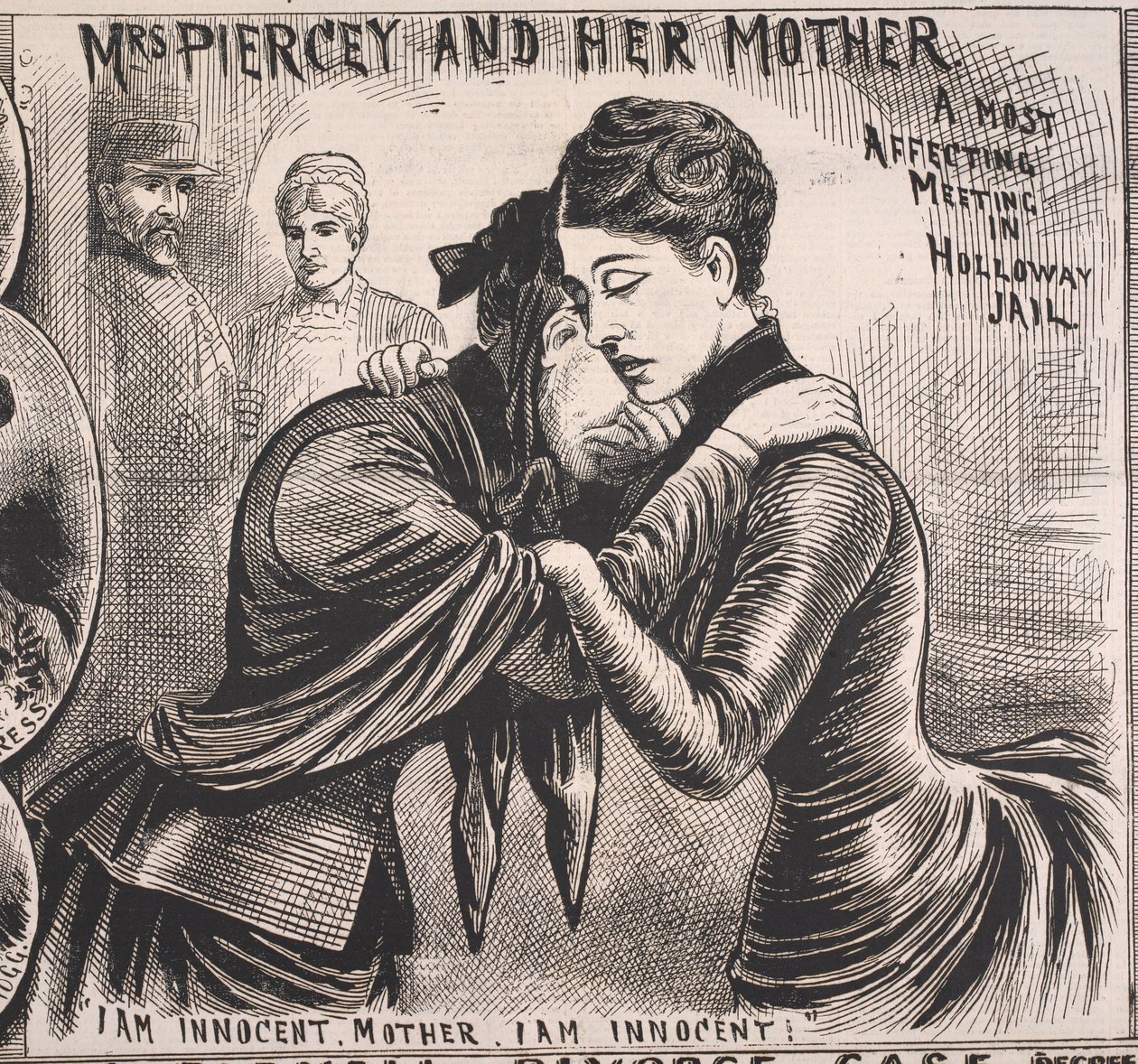 Paní Pierceyová a její matka, Illustrated Police News, 22. listopadu 1890 (tisk) od English School