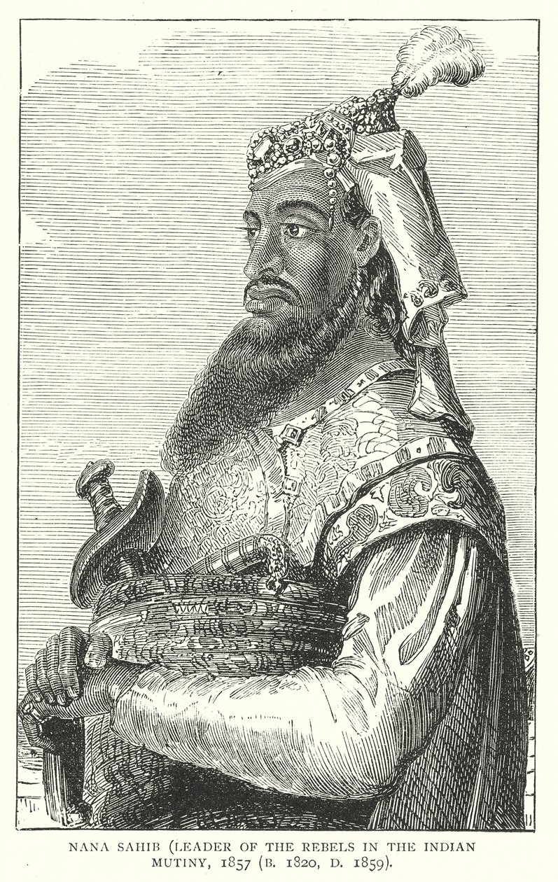 Nana Sahib (rytina) od English School