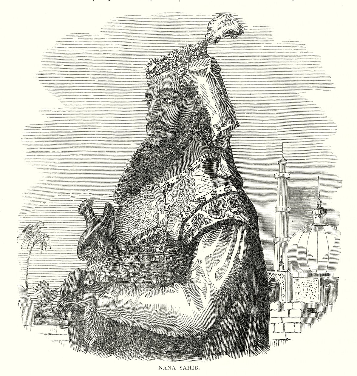 Nana Sahib (rytina) od English School