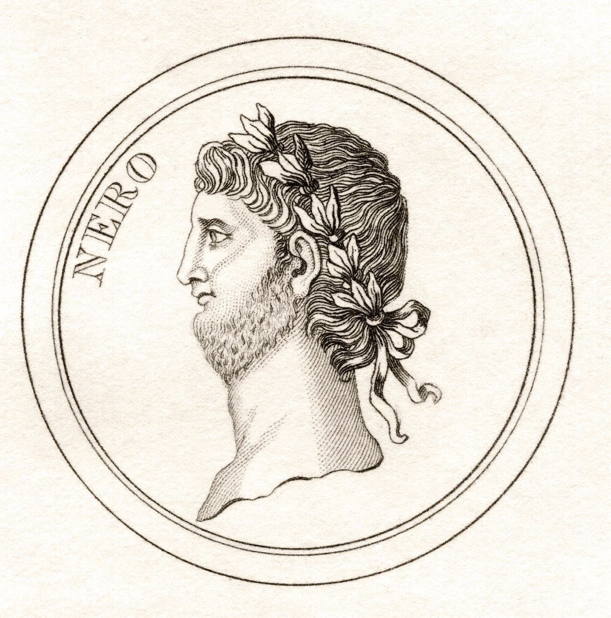 Nero, z „Crabbova historického slovníku“, vydaného v roce 1825 od English School
