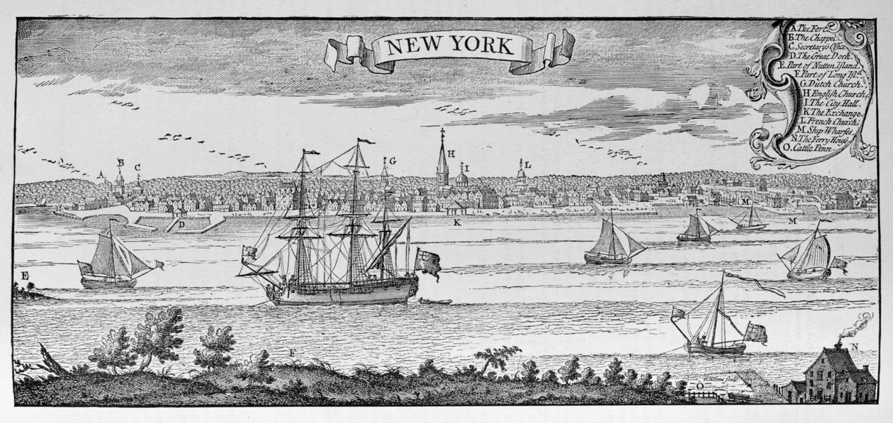 New York v roce 1732, ilustrace ze svazku V 