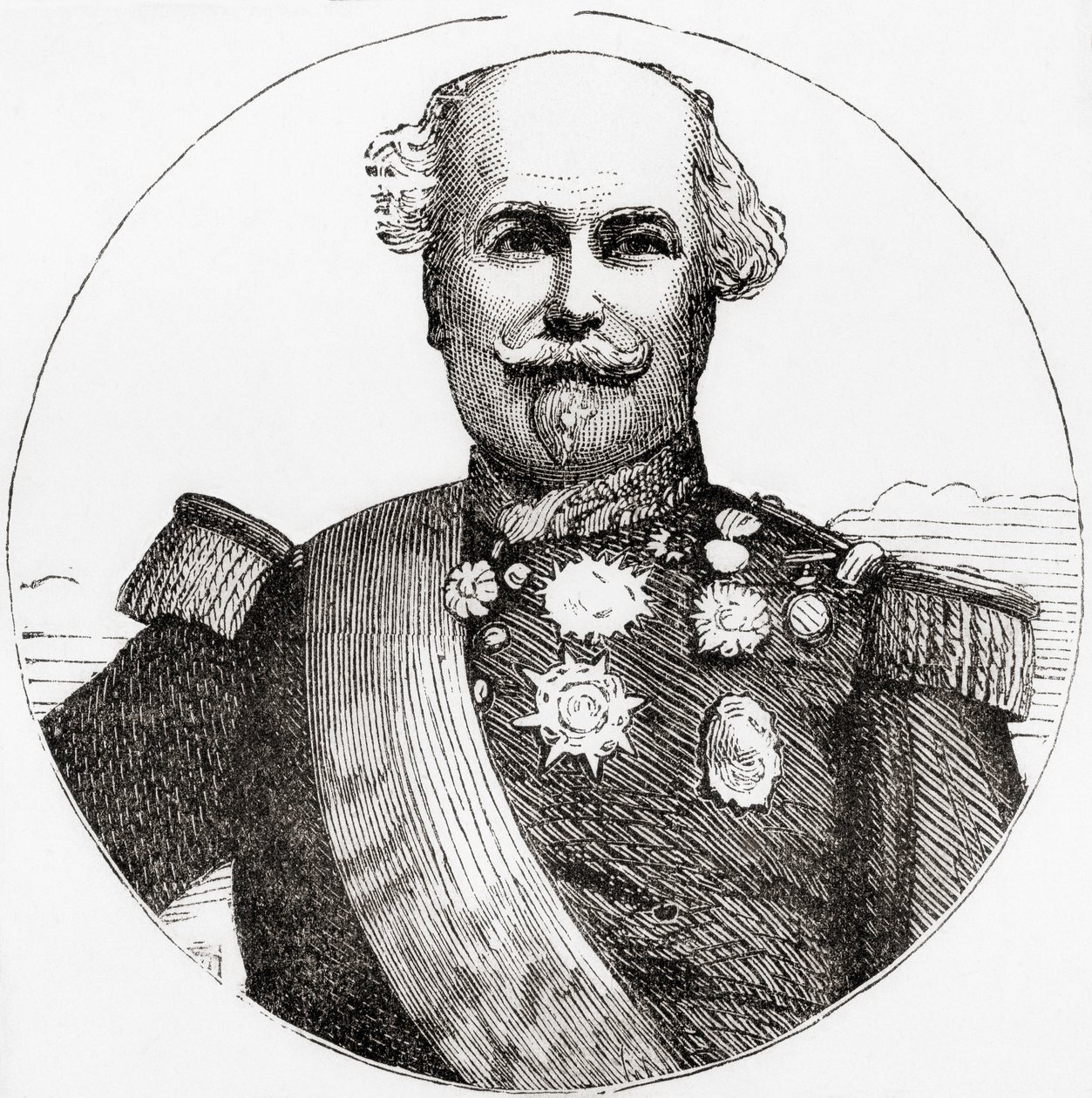 Nicolas Charles Oudinot, z Wardových a Lockových ilustrovaných dějin světa, vyd. cca 1882. od English School