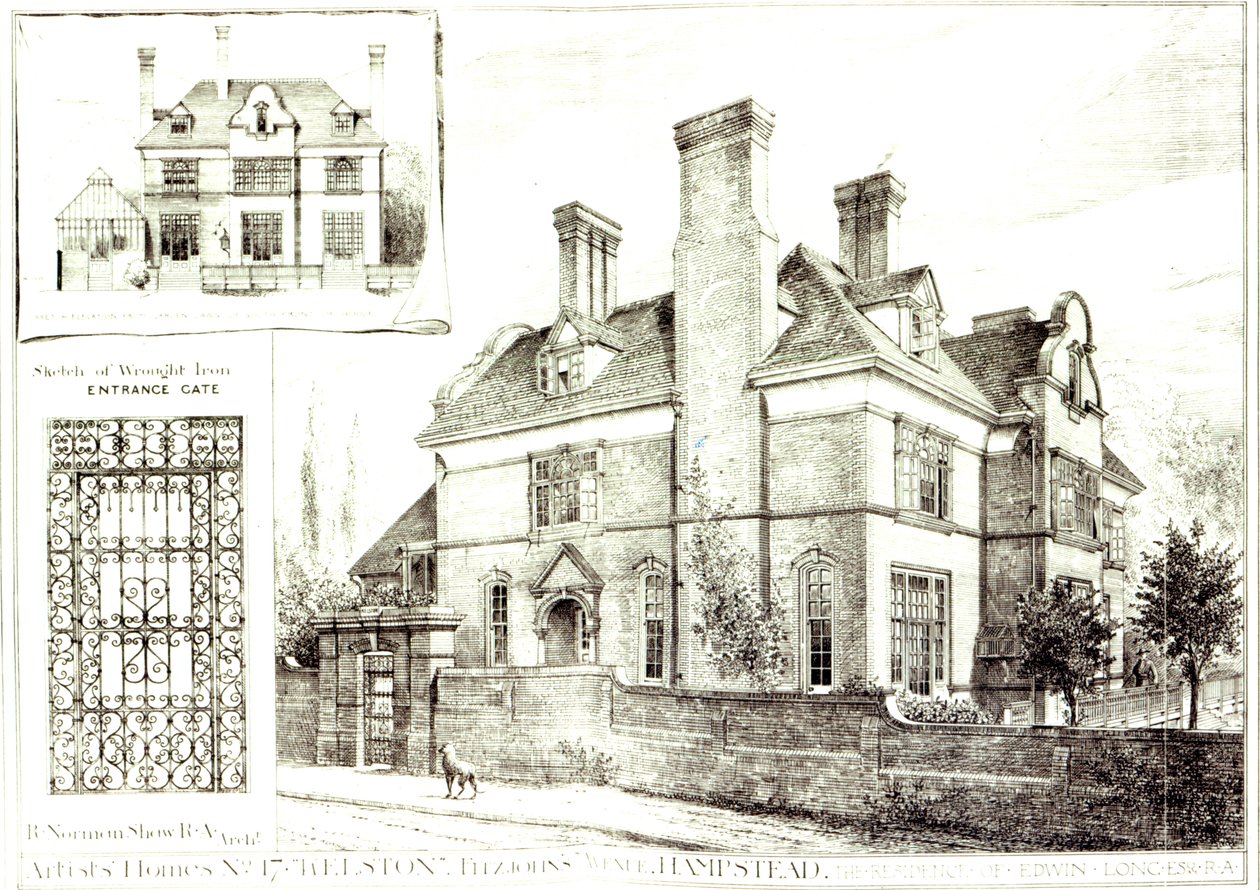 č. 17 Kelston, St. Johns Avenue, z The Building News, 10. února 1882 od English School