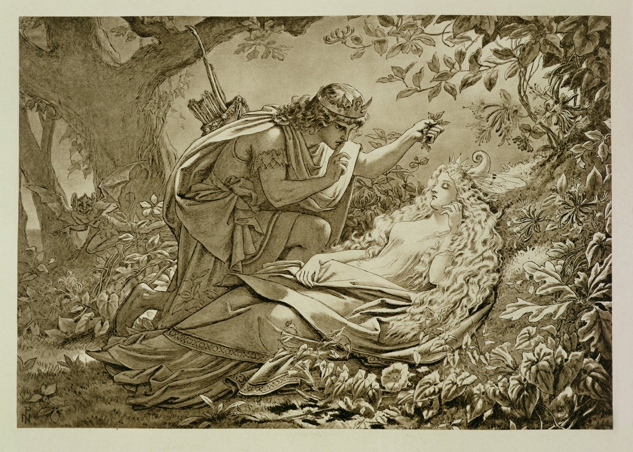 Oberon a Titanie od English School