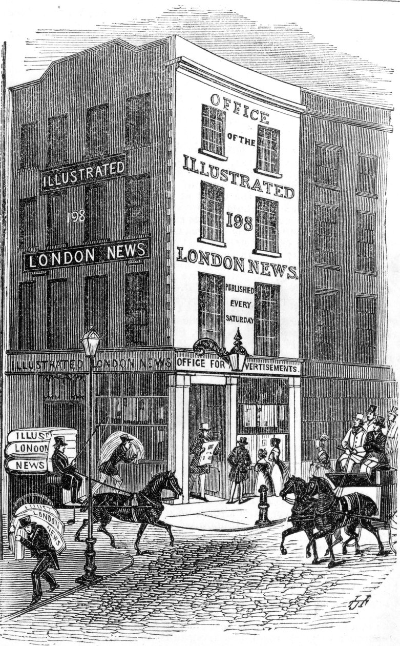 Office of the Illustrated London News, 1842 od English School