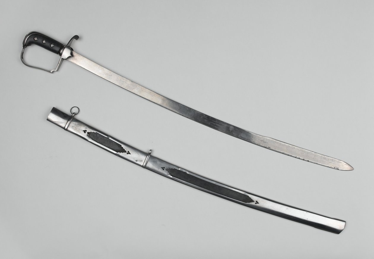 Důstojnický meč, 51st Foot, cca 1809 (ocel s dřevěnou rukojetí) od English School