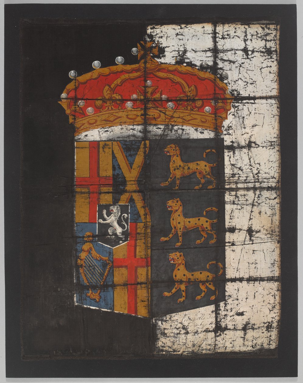 Pohřební prapor Olivera Cromwella, cca 1658 (prapor) od English School