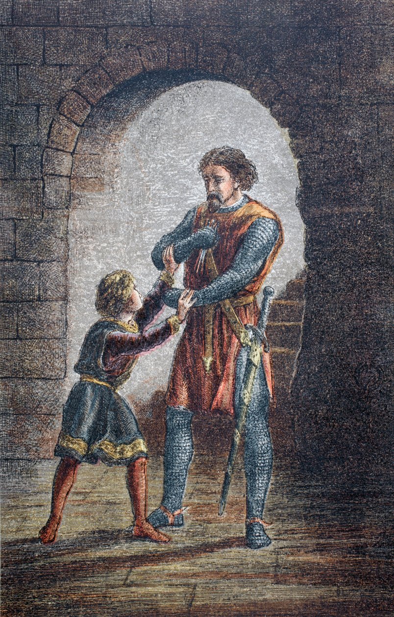 "Nebo mi Hubert, chcete-li, vyřízněte jazyk, abych si mohl nechat oči" 1890 od English School