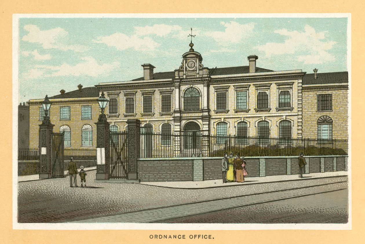 Ordnance Office (barevná litografie) od English School