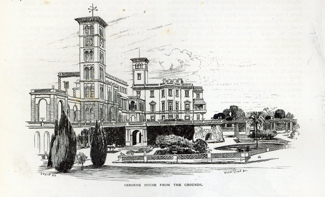 Osborne House from the Grounds, z 