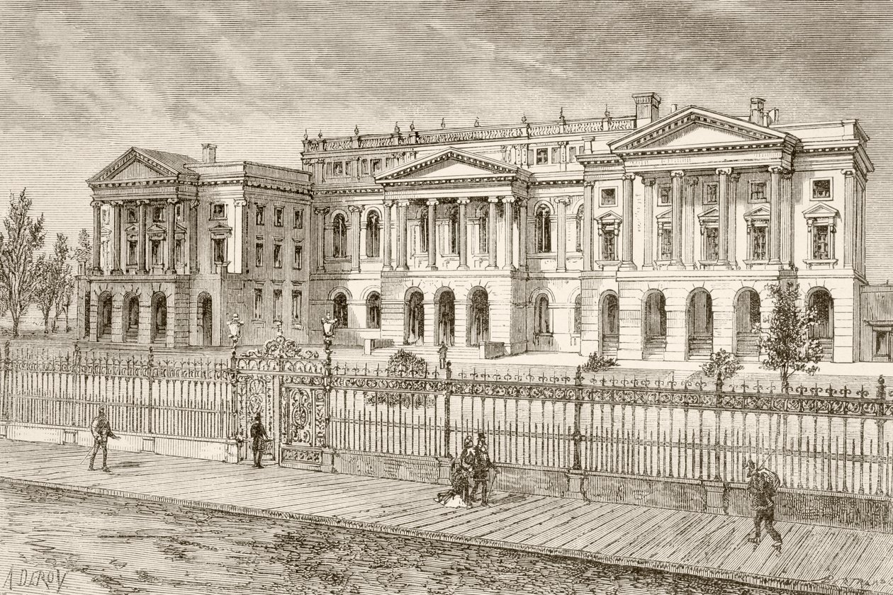 Osgoode Hall, Toronto, Kanada (litho) od English School