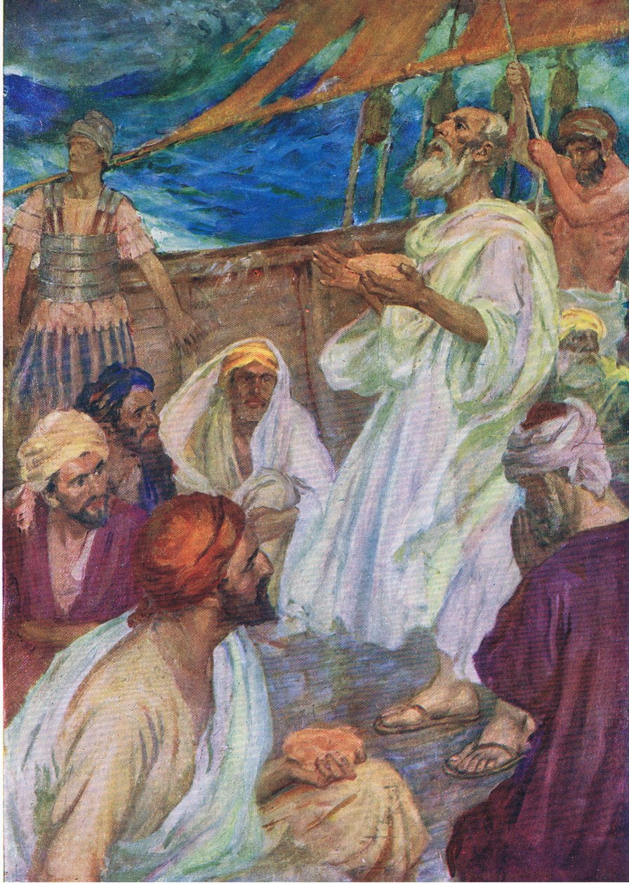 Pavlova cesta do Říma, z knihy The Bible Picture Book vydané Thomasem Nelsonem, kolem roku 1950 (foto) od English School