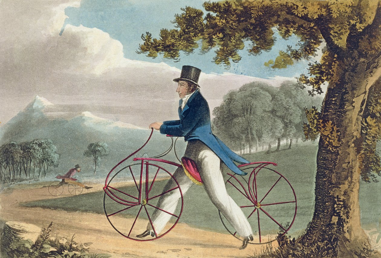 Pedestrian Hobbyhorse, z Ackermanns Repository of Arts, 1819 od English School