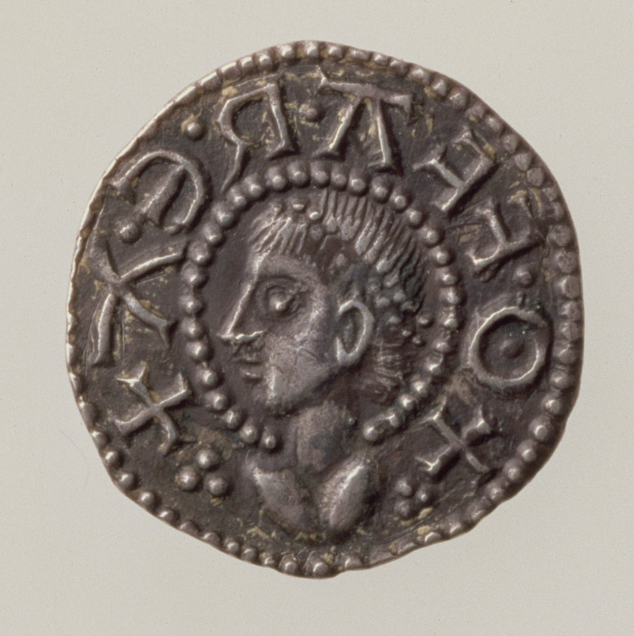 Penny of Offa, King of Mercia, 757-96 (avers) (stříbrná) (reverzní viz 168072) od English School
