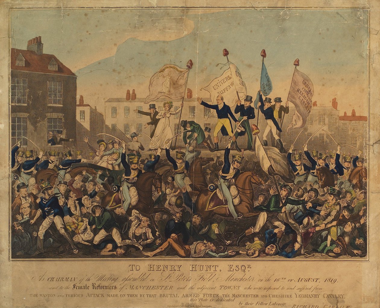 Masakr v Peterloo, 1819 od English School