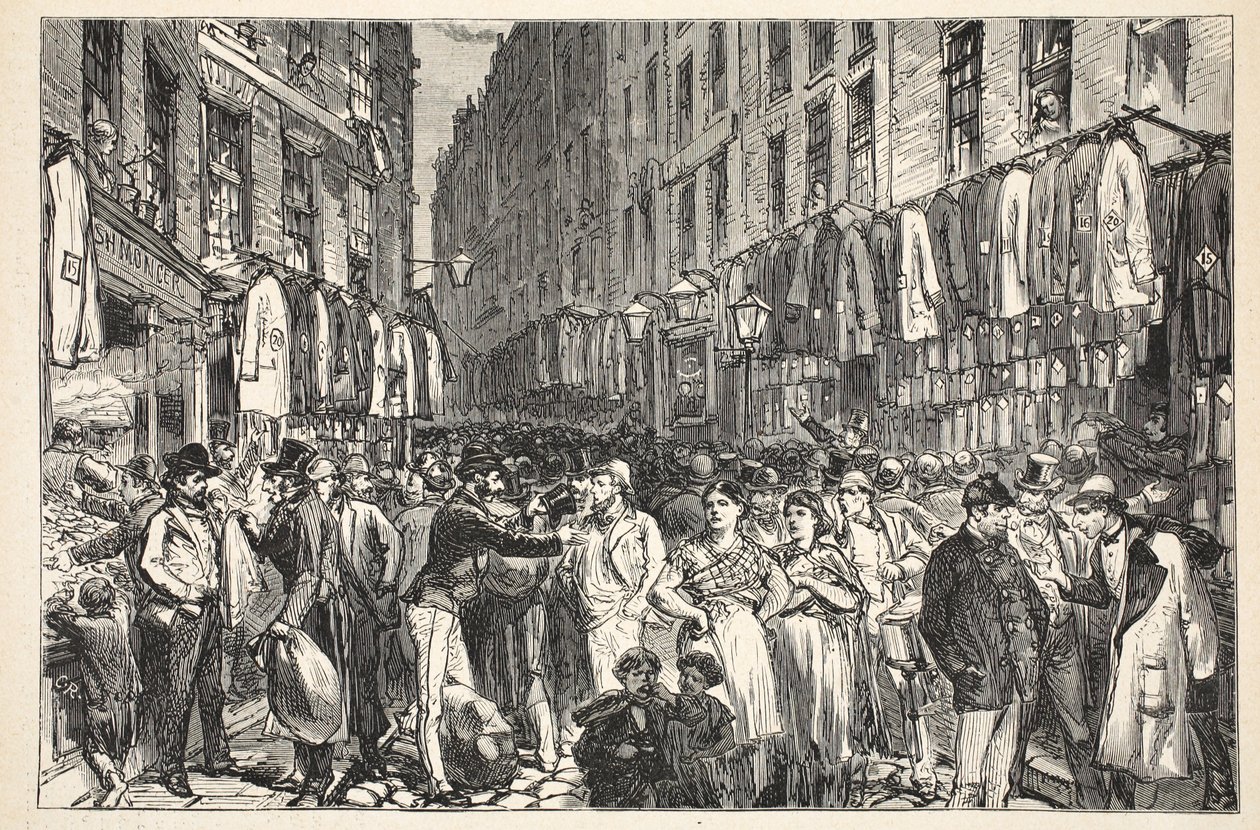 Spodnička Lane (Middlesex Street), 1870 od English School