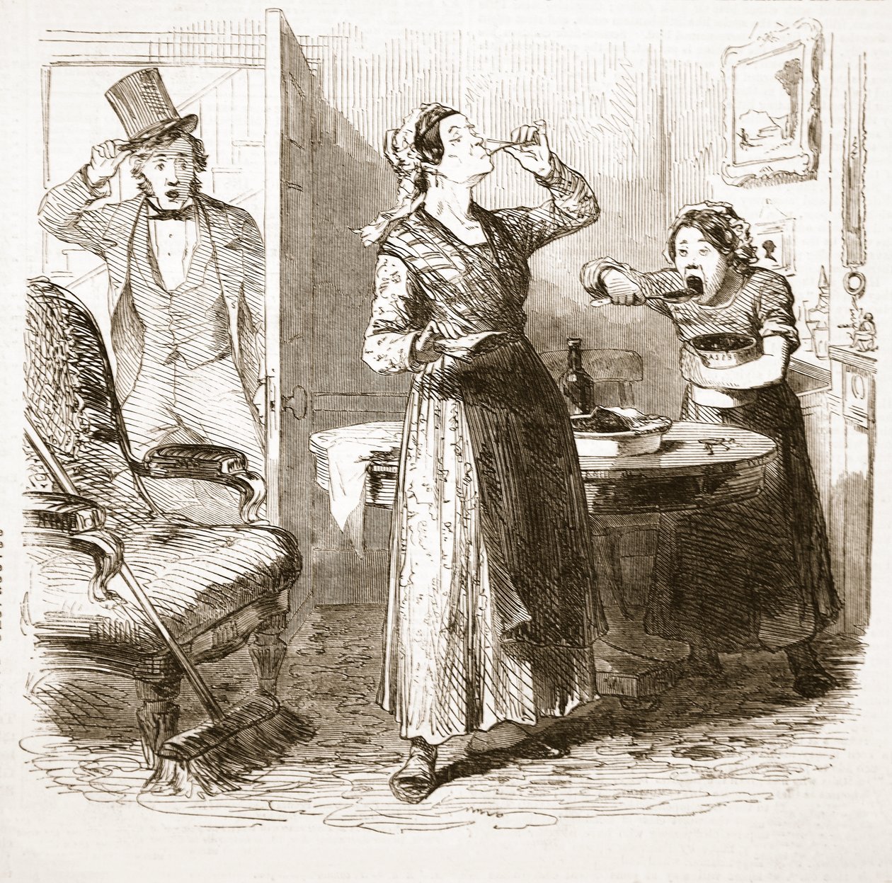 Malebné Sketches of London: The Lodging House, z The Illustrated London News, 1849 od English School
