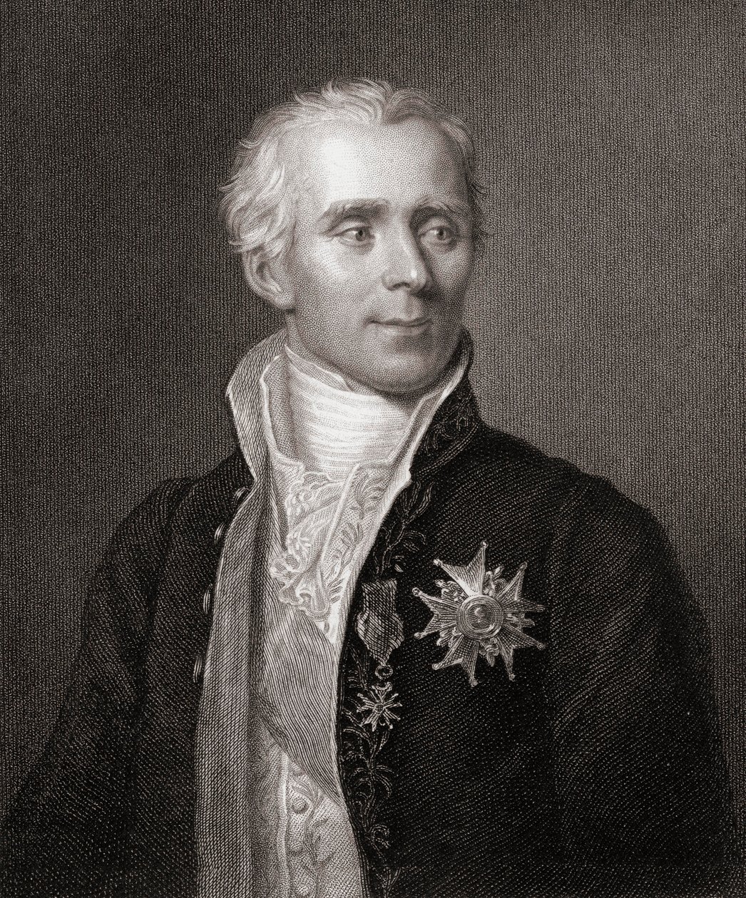 Pierre-Simon (1749-1827) Markýz de la Place, z knihy Galerie portrétů, vydané v roce 1833 od English School