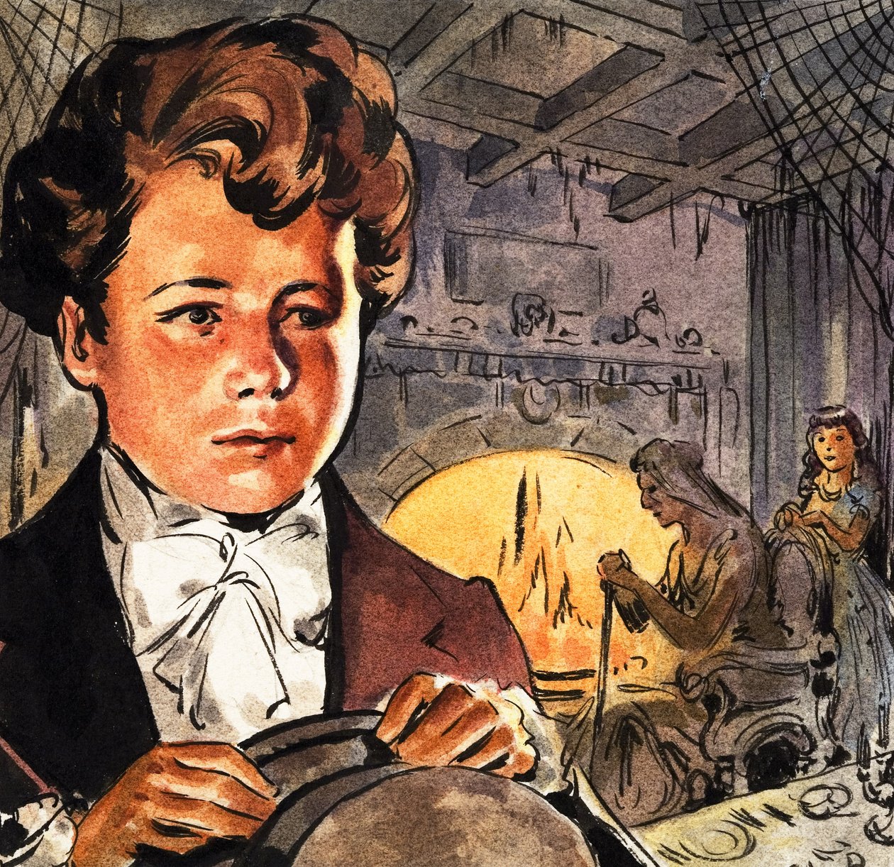 Pip z knihy "Velká očekávání", Charles Dickens od English School