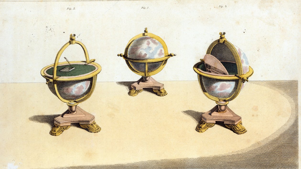 Pitts Cabinet Globe Psací stůl, pl. 14 Ackermann