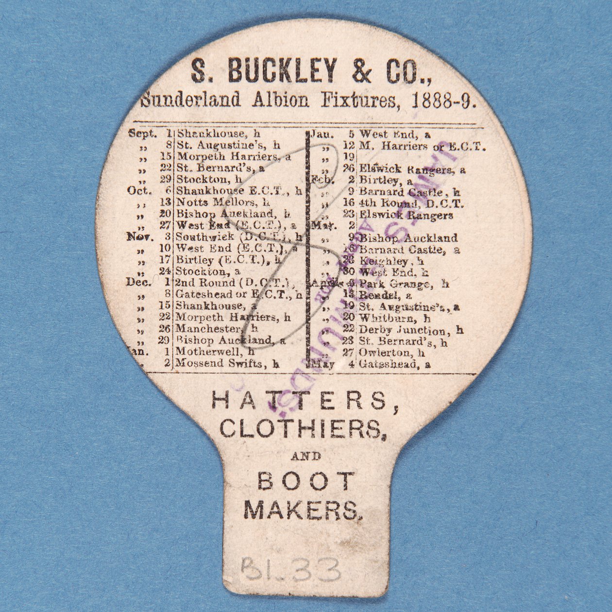 Play Up Albion, Buckley for Hats od English School