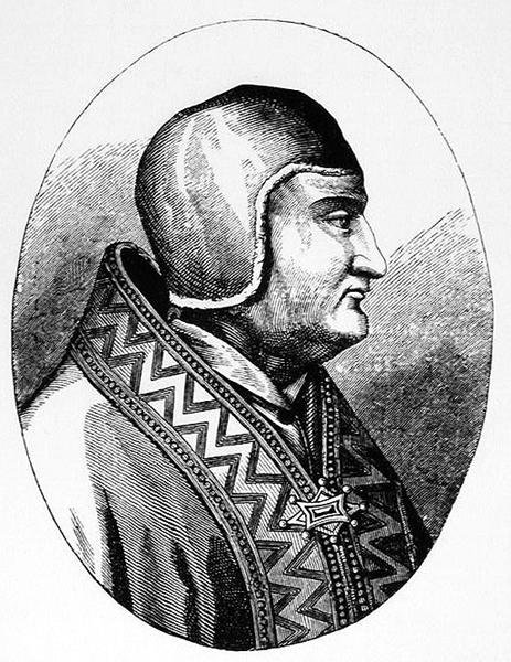 Papež Clement IV (c.1195-1268) ilustrace z Vědy a literatury ve středověku a renesanci, napsal a vyryl Paul Lacroix, 1878 od English School