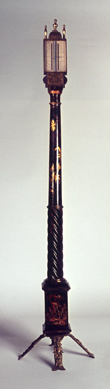 Přenosný tyčový barometr s dekorací chinoiserie, konec 17. století od English School