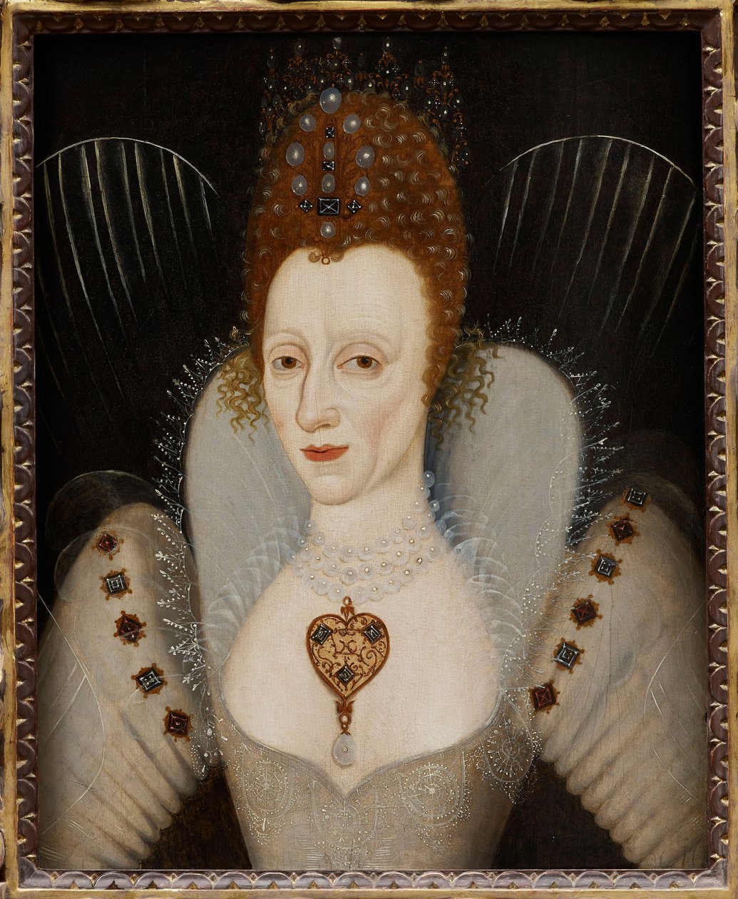""Portrait Of Queen Elizabeth I Of England"" (Portrait Of Queen Elizabeth I (1533-1603)) Anonymous Painting Circa 1600 Private Collection od English School