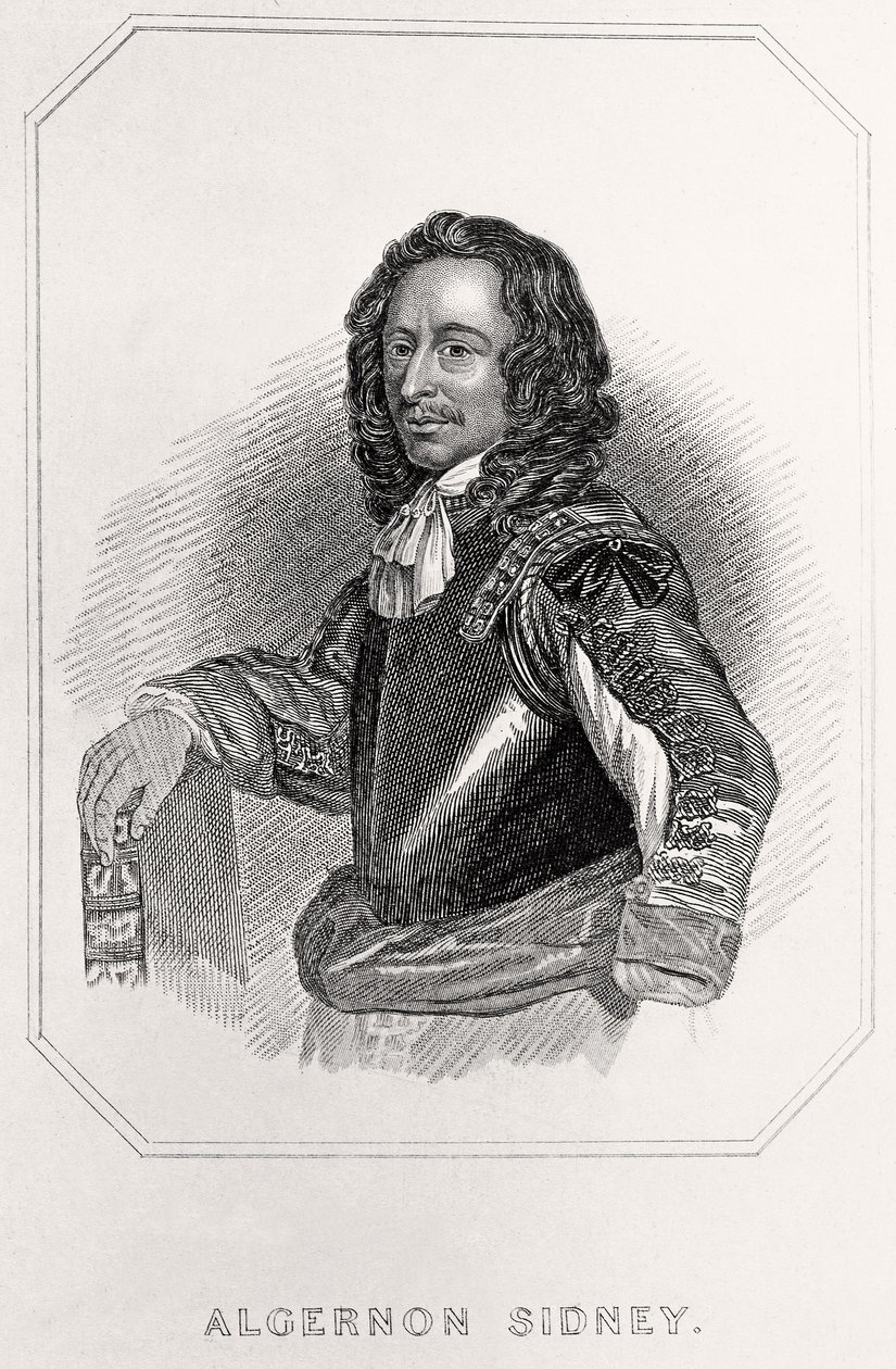 Portrét Algernona Sidneyho, 1835 od English School