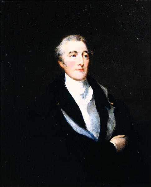 Portrét Arthura Wellesleyho (1769-1852) vévody z Wellingtonu (olej na plátně) od English School