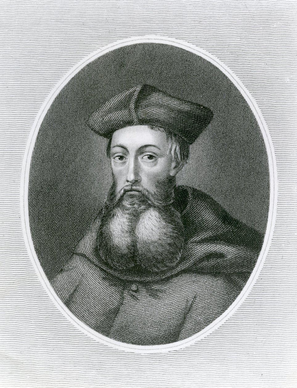 Portrét kardinála Reginalda Polea (1500-58) (rytina) od English School