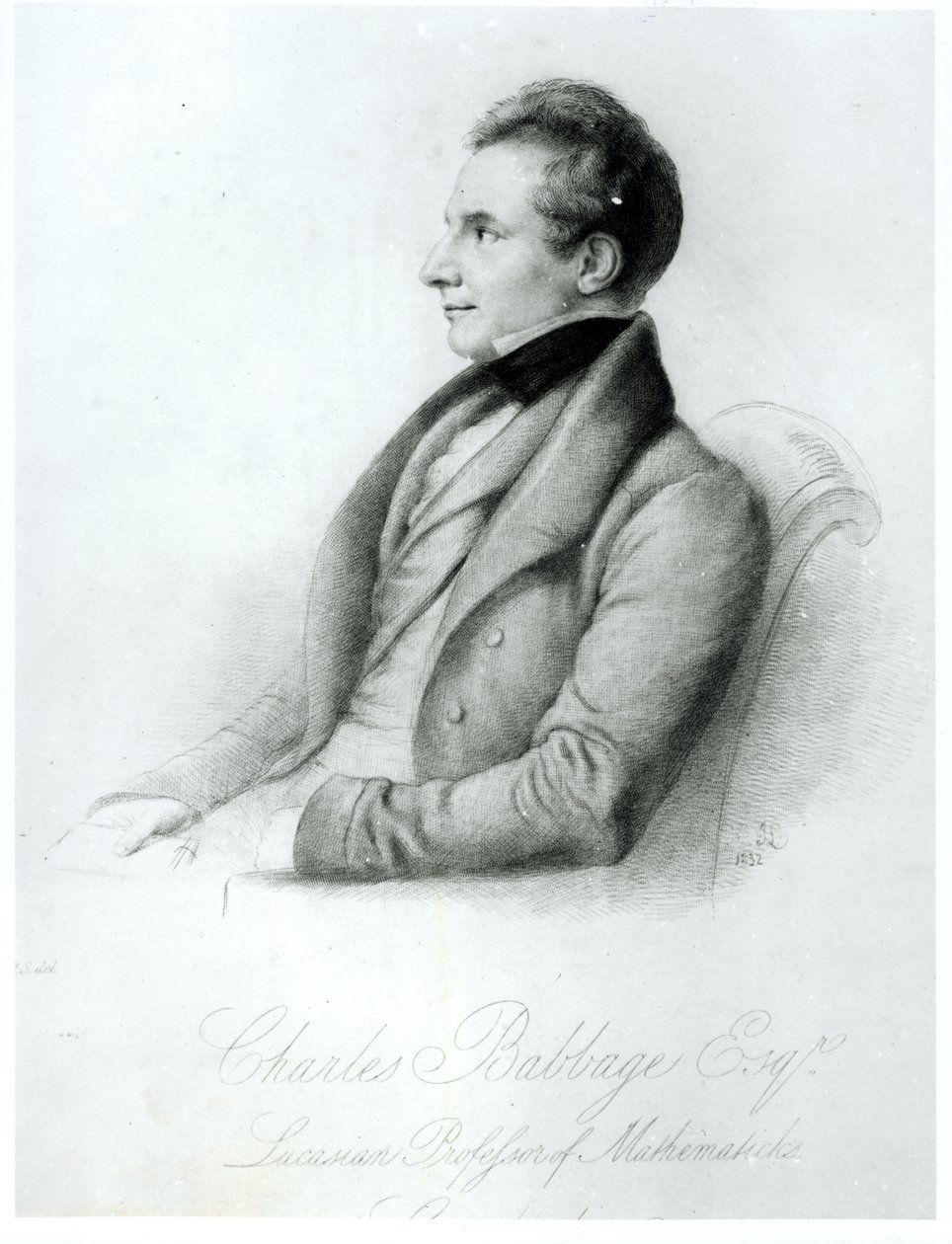 Portrét Charlese Babbage (1792-1871) 1832 od English School