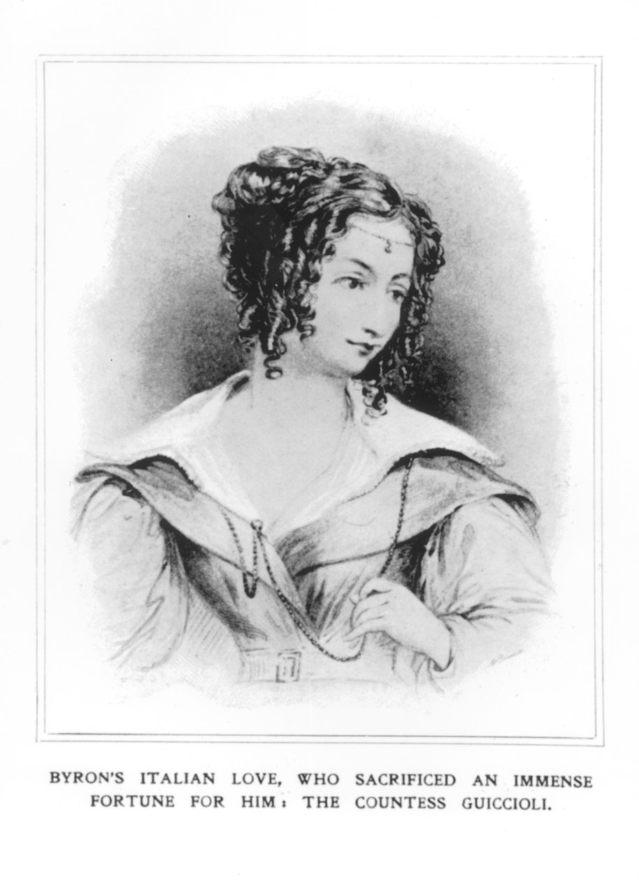 Portrét hraběnky Guiccioli (1800-73) od English School