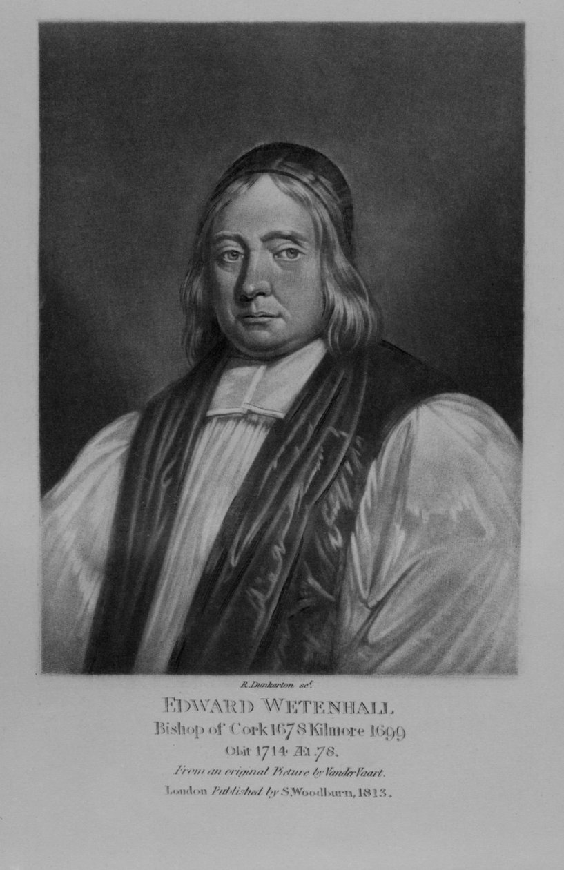 Portrét Edwarda Wetenhalla, z „Postavy slavné v britské historii“, od Richarda Earloma a Charlese Turnera, 1815 od English School